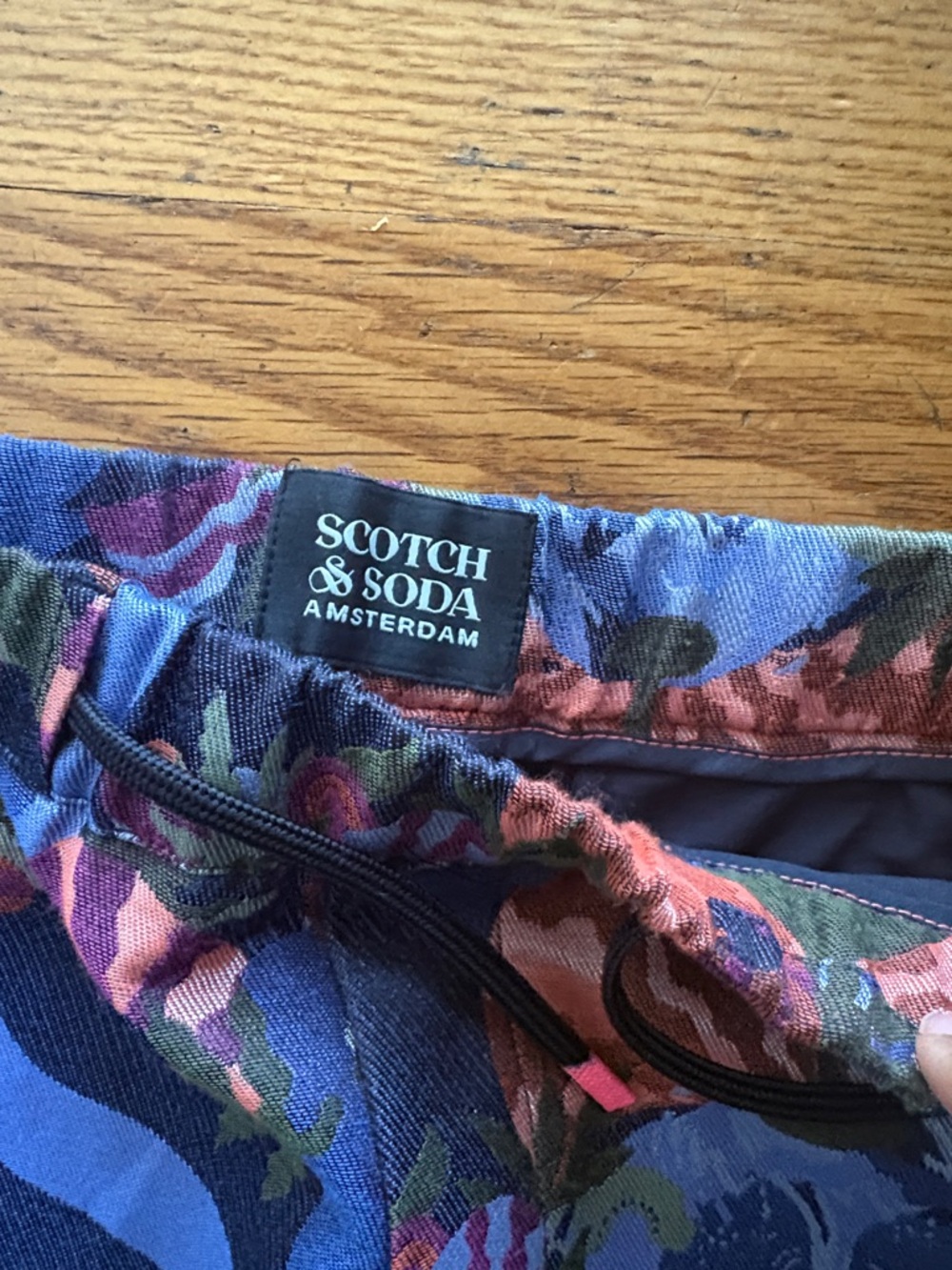 Scotch & Soda Fave Regular Tapered Jacquard Landscape Joggers Large - Picture 3 of 5